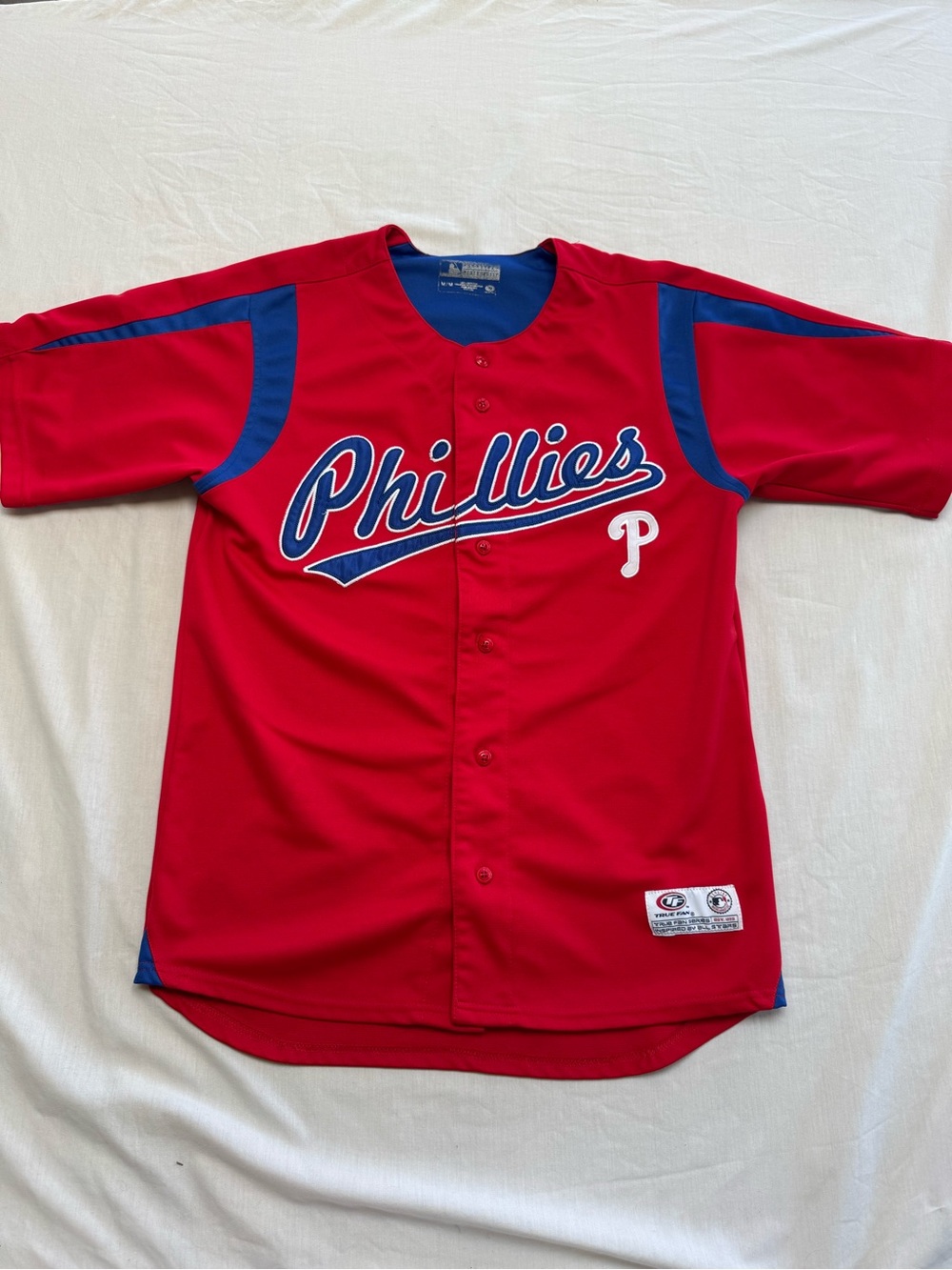 Phillies Red Men's Baseball Jersey